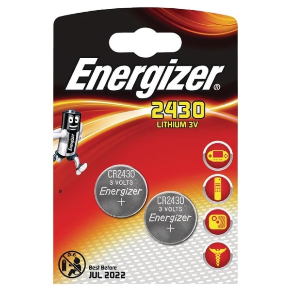 Energizer Knappcellsbatteri CR2430 2-pack (637991)