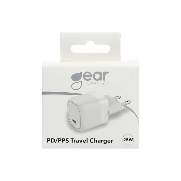Gear Charger 220V 1xUSB-C PD/PPS 25W White