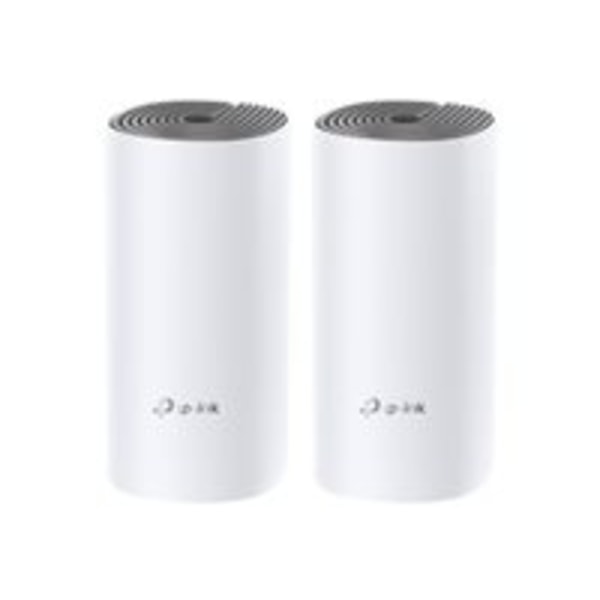 TP-LINK Deco E4 (2-pack) Dual-band (2,4 GHz / 5 GHz) Wi-Fi 5 (802.11ac) Vit, Grå