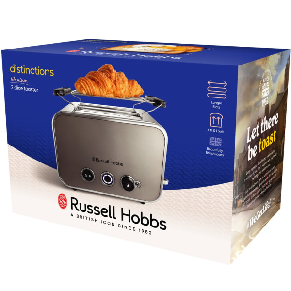 Russell Hobbs Brödrost Distinctions 2S Toaster Titanium 26432-56