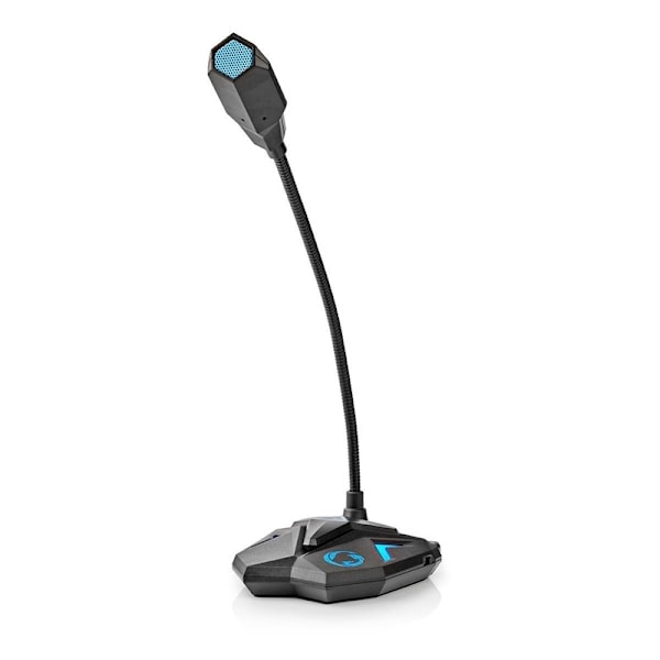 Nedis Streaming og Gaming Mikrofon | Brugt til: Desktop / Notebook | USB | Tilslutninger udgang: 1x 3.5 mm Audio Out | Indbygget on/off-knap (tænd/slu