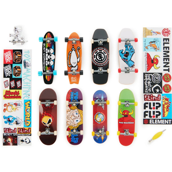 Tech Deck 25th Anniversary 8-pack - fingerspisplatta set