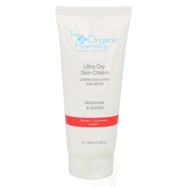 The Organic Pharmacy Ultra Dry Skin Cream 100 ml Moisturise & Sooth / Tamanu, Chickweed & Neem