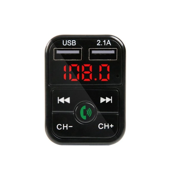 2-i-1 FM-Sändare med dubbla USB-uttag, display och knappar, Svar