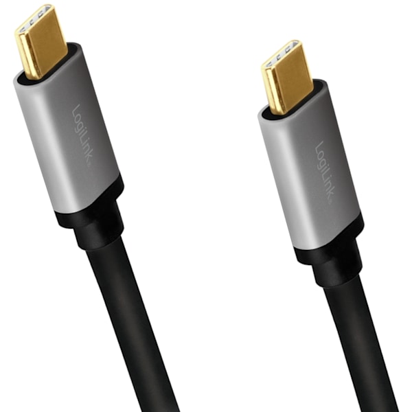 LogiLink USB-C-kabel USB 2.0 PD 3.0 100W 480 Mbps Alu 1,5m