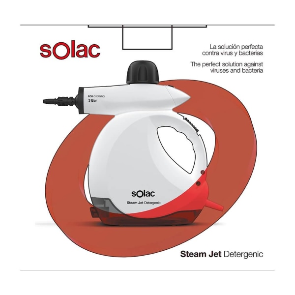 Solac Damprenser Steam Jet Detergenic 1200W