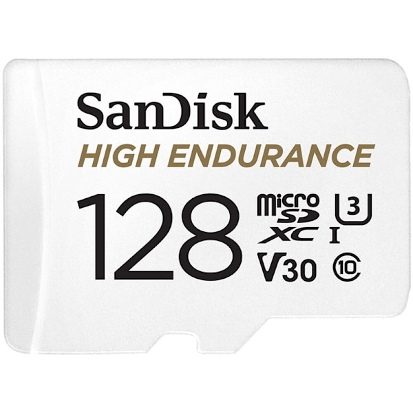 SANDISK Minneskort MicroSDXC 128GB High Endurance med adap