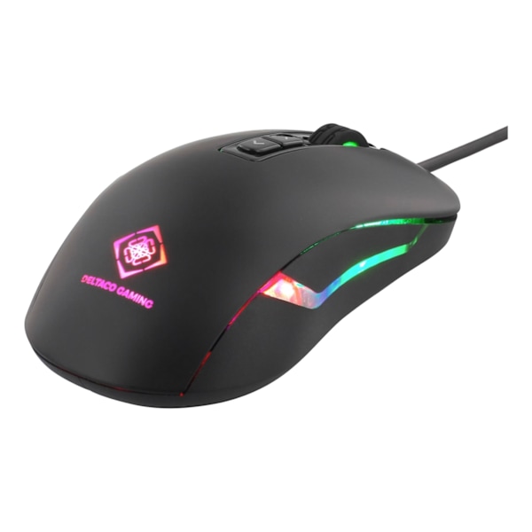 DELTACO GAMING optical mouse, 7 buttons, breathing LEDs, black