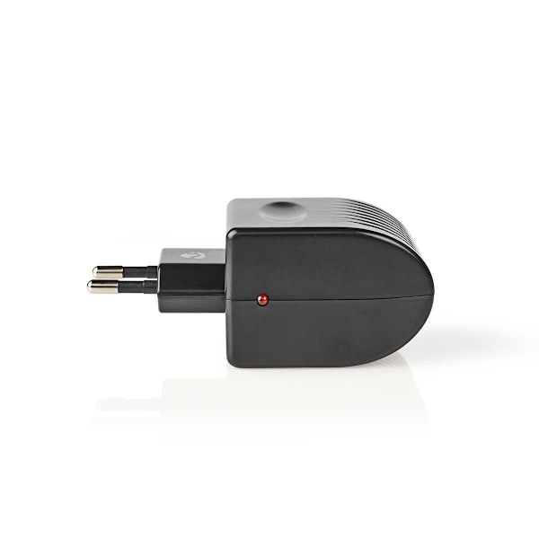 Nedis Virtapistoke Adapteri | Euro/Tyyppi C (CEE 7/16) | 100 - 240 V AC 50/60 Hz | 12 V DC | 6 W | Verkkovirtakäyttöinen | 0.3 A | Musta | Muovi