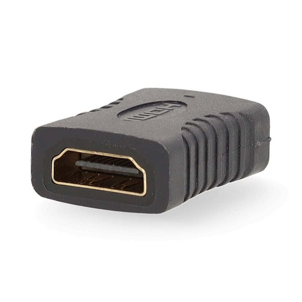 Nedis HDMI™ -sovitin | HDMI™ Ulostulo | HDMI™ Ulostulo | Kullattu | Suora | PVC | Antrasiitti | 1 kpl | Laatikko