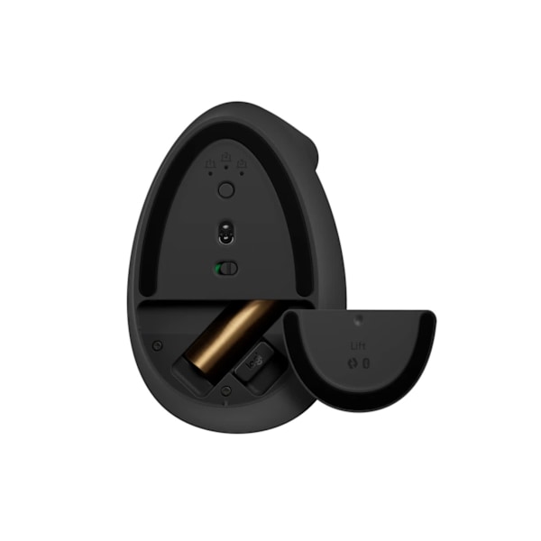 Logitech Lift Right Vertical Ergonomic Mouse, Graphite/Black