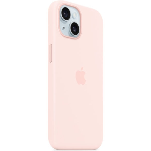 Apple iPhone 15 silikonfodral med MagSafe, rosa Rosa
