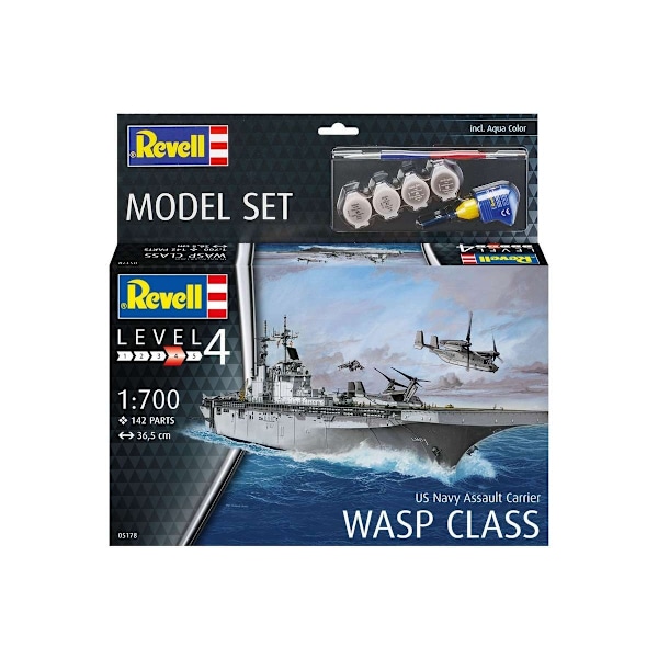 Revell Model Set Assault Carrier USS WASP CLASS
