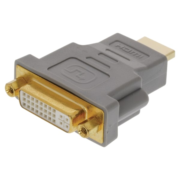 Bandridge High Speed Hdmi-Adapter HDMI-Stik - DVI-D 24 + 1-Pin Hun Grå