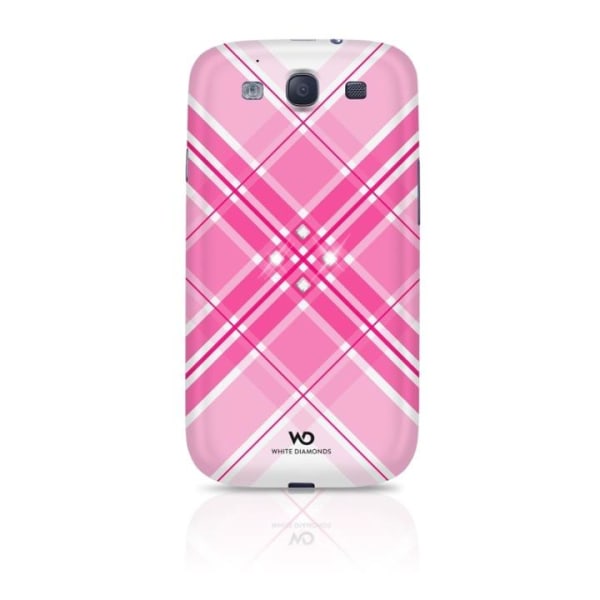 WHITE DIAMONDS Grid Pink Cover to Samsung S3 Rosa