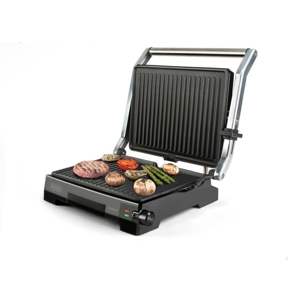 BLACK+DECKER Bord Grill Temp Control 2200W Børstet