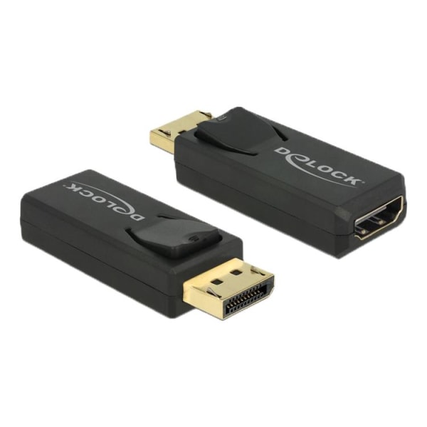 DeLOCK Adapter DisplayPort 1.2 male > HDMI female 4K Active black