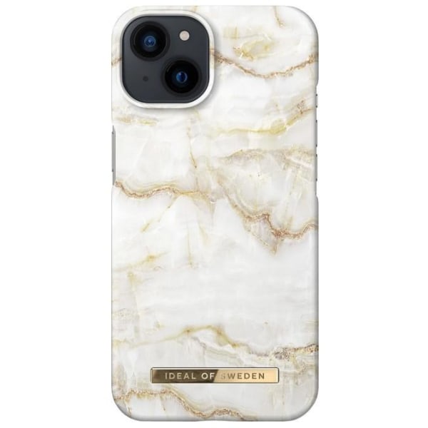 IDEAL OF SWEDEN Golden Pearl Marble Fashion Case till iPhone 13 Vit
