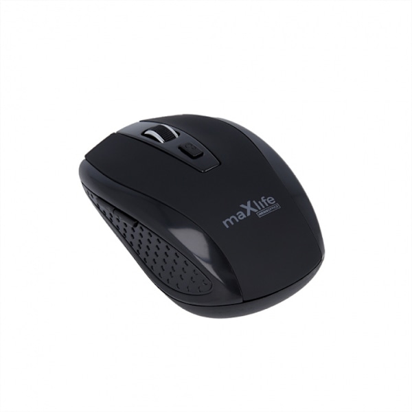 Maxlife Home Office MXHM-02 wireless optical mouse 800/1000/1600 DPI, Black Sort