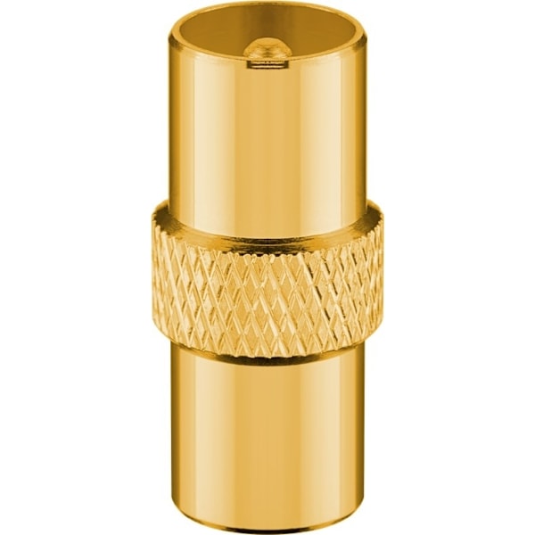 Goobay TV-antennkabel (135 dB), 4x skärmad guldpläterad, koaxial-uttag > koaxial-plugg, 5 m