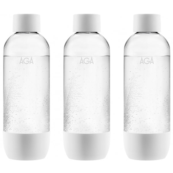 3-pack AGA AQVIA PET-flaska, 1L (Vit)