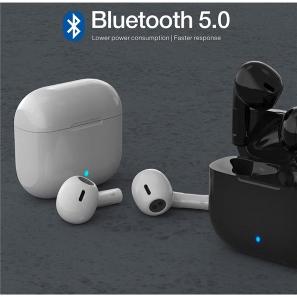 Trådløse hovedtelefoner Bluetooth, Sort Svart