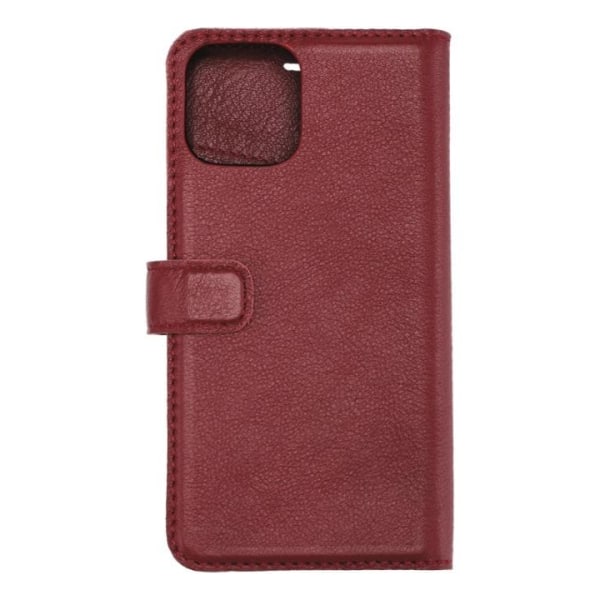 Essentials iPhone 11 Pro, Läder wallet avtagbar, röd Röd