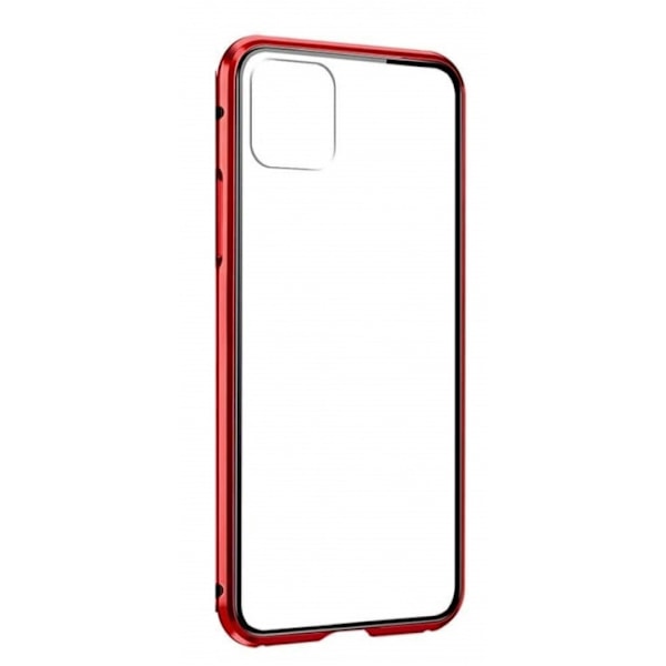 Matkapuhelinkotelo iPhone 11 Pro Maxille, punainen/läpinäkyvä Transparent