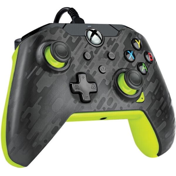 PDP Gaming Wired Controller - Electric Carbon, PC / Xbox