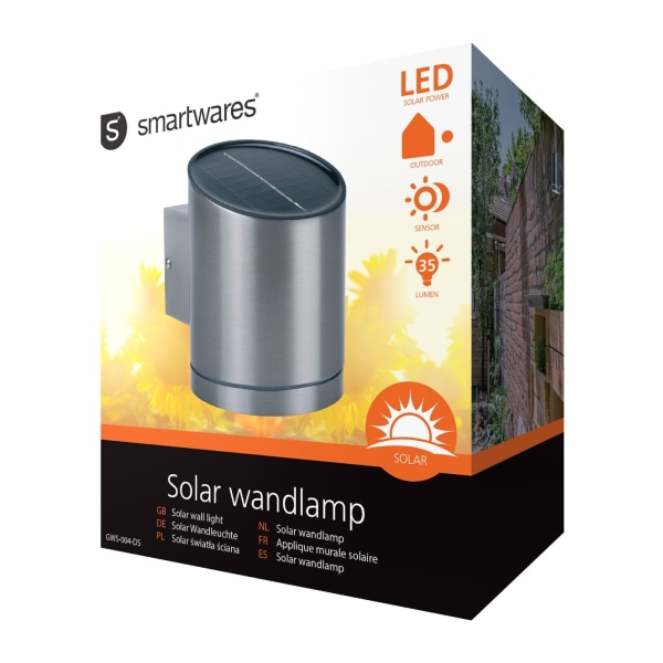 Solar GWS-004-DS Vægpære LED Sølv