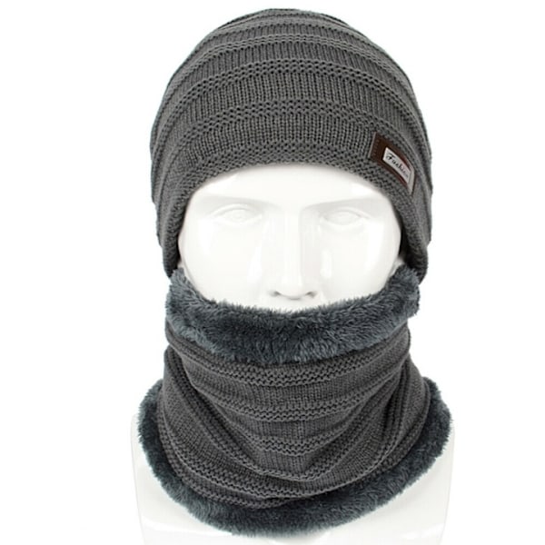 Hattu ja huivi, harmaa Grey one size