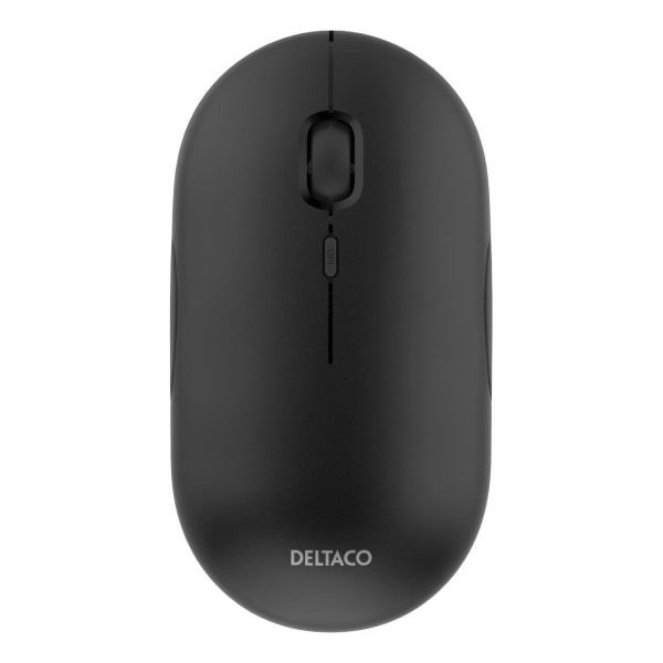 DELTACO Wireless office silent mouse, flat shape design, USB receiver