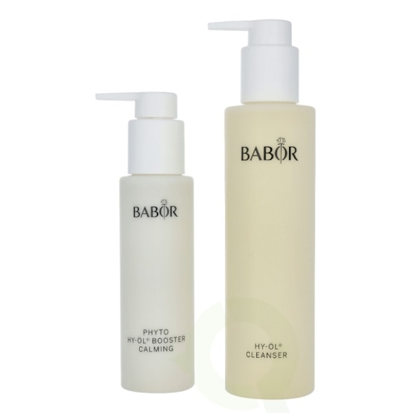 Babor Hy-Oil Cleansing Phyto Booster Calming Set 300 ml Cleansing Oil 200ml/Booster Calming 100ml - For Sensitive Skin
