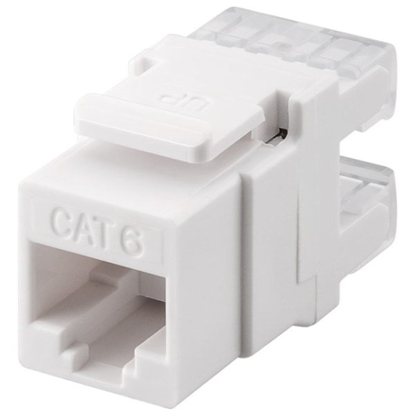 Goobay Keystone modul RJ45 CAT 6, UTP, 250 MHz 16,7 mm bred, RJ45-stik (8P8C)