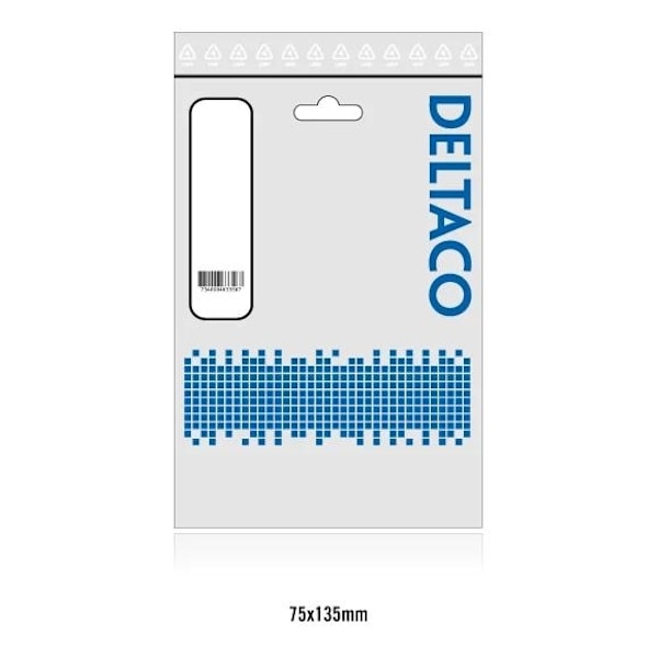 DELTACO HDMI-adapter, HDMI 19-pin hona till DVI-D hona, guldpläterad (HDMI-10A)
