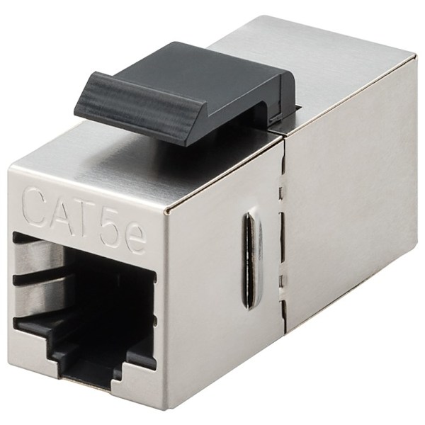 Goobay Keystone-modul RJ45-koppling CAT 5e, STP 15,95 mm bred, 2 st. RJ45-uttag (8P8C).