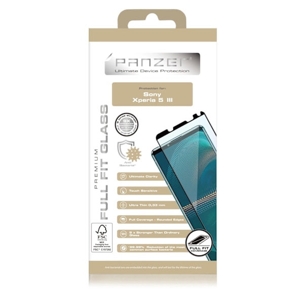 panzer Sony Xperia 5 III Full-Fit Glass Black Transparent
