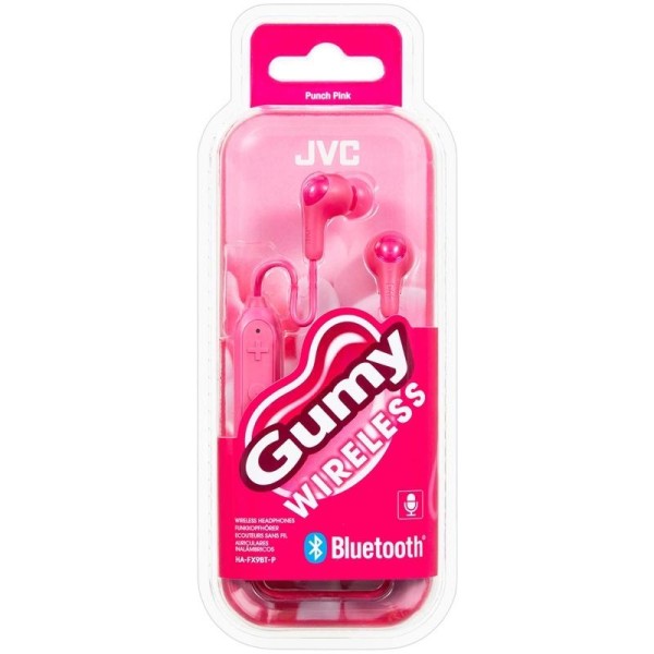 JVC Hovedtelefon In-Ear FX9BT Gumy Trådløs Rosa Mic Rosa