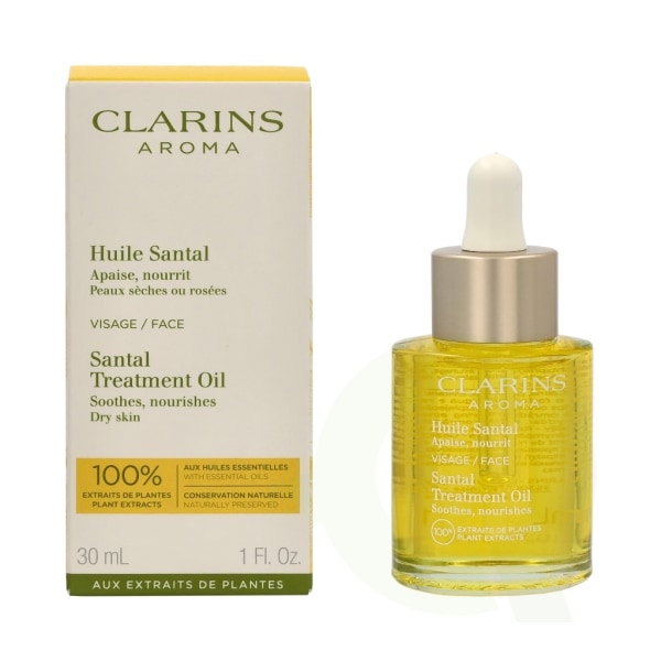 Clarins Santal Face Treatment Oil 30 ml Tør hud