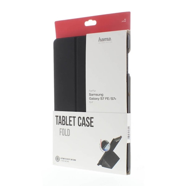 Hama Tabletcover Galaxy Tab S7 FE/S7+ 12.4" Sort Svart