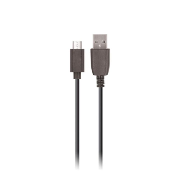 Setty MicroUSB till USB A 2.0 kabel 1 m, Svart