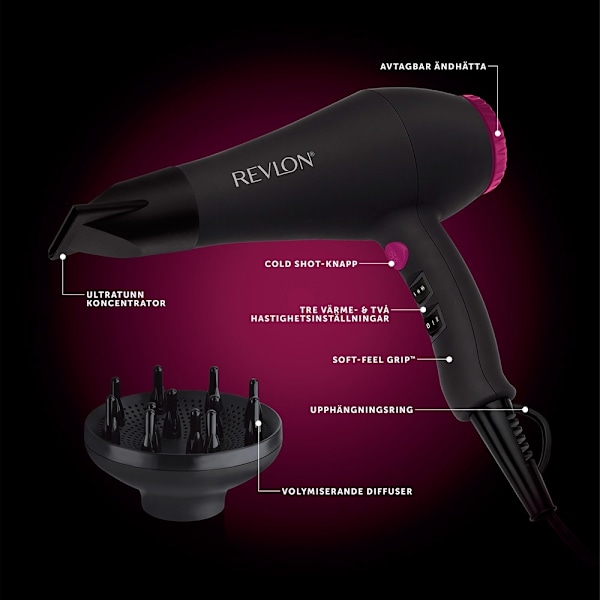 Revlon Hårfön Smooth Brilliance AC, RVDR5251