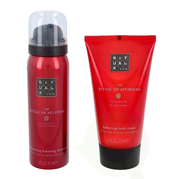 Rituals Ayurveda Set 120 ml Mini Travel Set-Foaming Shower Gel 50ml /Balancing Body Cream 70ml