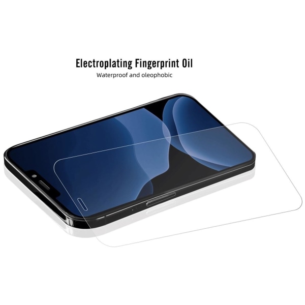 Mr. Yes Koko näytön suoja karkaistua lasia iPhone 12 Pro Maxille Transparent