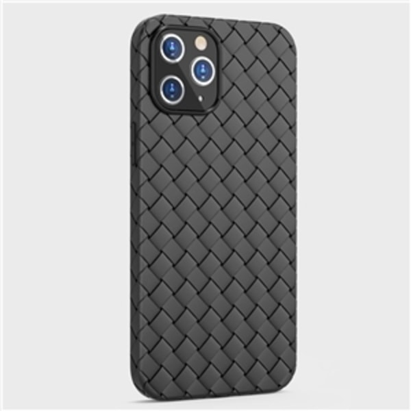 Kudottu TPU-kotelo iPhone 13 Pro: lle, Musta Svart