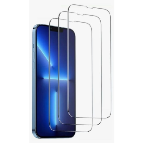 3-pak skærmbeskytter hærdet glas 2.5D til iPhone 13 Pro Max/14 Plus Transparent