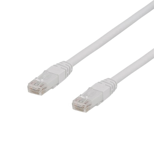 DELTACO U/UTP Cat6a patch cable, 5m, 500MHz, LSZH, white