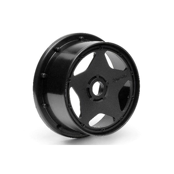 Super Star Wheel Black (120X60Mm/2Pcs)
