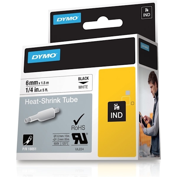 DYMO RhinoPRO merkattava kutistepussi, 6mm