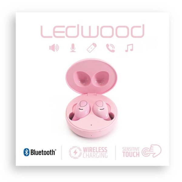 Ledwood Hörlur I9 Tws True Wireless In-Ear Rosa Mic Rosa